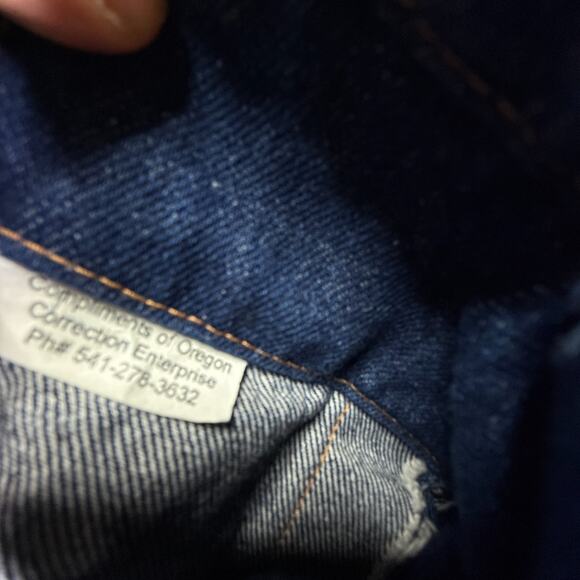 Prison Blues PRSN BLU Tote Bag Oregon Correctional Facilities USA Dark Wash - Picture 6 of 6